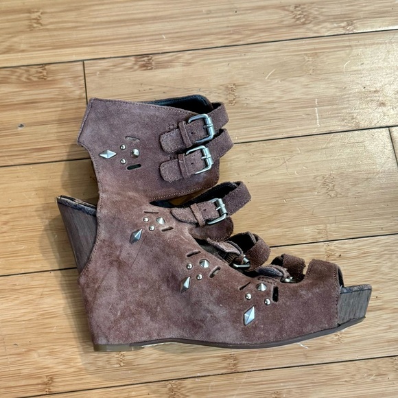 New Sam Edelman kinley wedge platform sandals - Picture 5 of 12